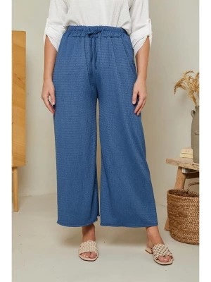Zdjęcie produktu Curvy Lady Spodnie w kolorze niebieskim rozmiar: 44/46