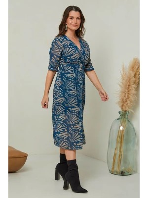 Zdjęcie produktu Curvy Lady Sukienka w kolorze niebiesko-beżowym rozmiar: 48/50