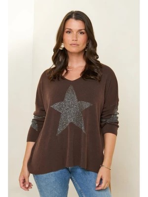 Zdjęcie produktu Curvy Lady Sweter w kolorze brązowym rozmiar: 40/42