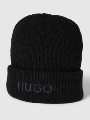 Zdjęcie produktu Czapka beanie z wyhaftowanym logo model ‘Social’ HUGO