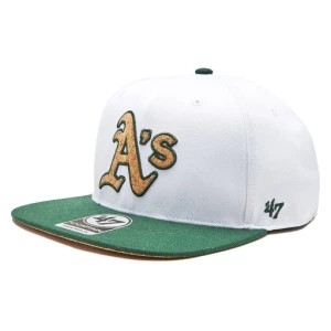 Zdjęcie produktu Czapka z daszkiem 47 Brand MLB Oakland Athletics Corkscrew 47 CAPTAIN B-CORKS18WBP-WH Biały