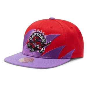 Zdjęcie produktu Czapka z daszkiem Mitchell & Ness NBA Sharktooth Raptors HHSS2978 Red/Purple