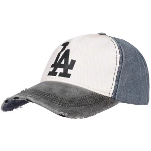 Zdjęcie produktu Czarna czapka z daszkiem baseballówka vintage LA czarny Merg
