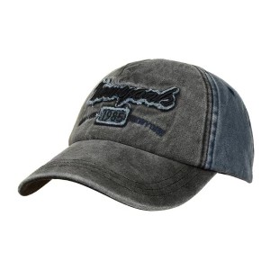 Zdjęcie produktu Czarna czapka z daszkiem baseballówka vintage uniwersalna czarny Merg