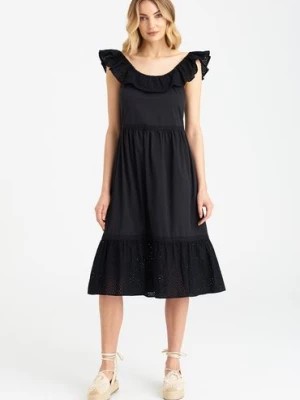 Zdjęcie produktu Czarna sukienka damska typu hiszpanka Greenpoint