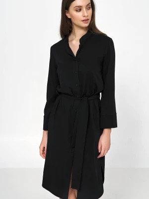 Zdjęcie produktu Czarna wiskozowa sukienka midi Merg