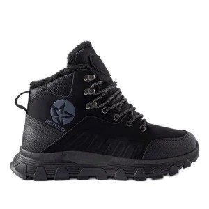 Zdjęcie produktu Czarne ocieplane męskie buty trekkingowe Nurra Inna marka