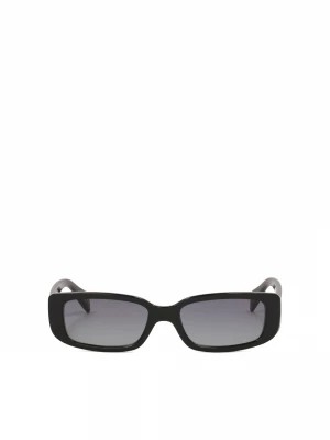 Zdjęcie produktu Czarne okulary przeciwsłoneczne o prostokątnym kształcie Kazar