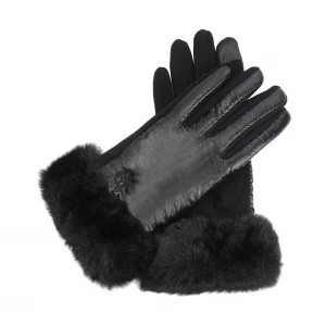 Zdjęcie produktu Czarne rękawiczki damskie Kazar