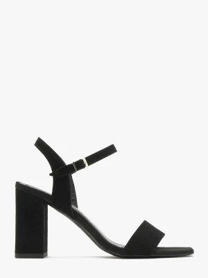 Zdjęcie produktu Czarne sandały na słupku MIRELLA Ryłko
