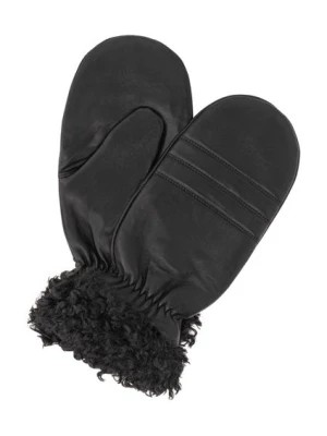 Zdjęcie produktu Czarne skórzane rękawiczki damskie OCHNIK