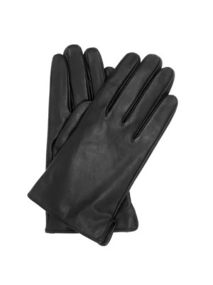 Zdjęcie produktu Czarne skórzane rękawiczki męskie OCHNIK