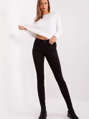 Zdjęcie produktu Czarne spodnie jeansowe rurki