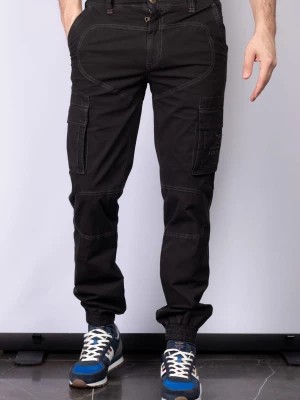 Zdjęcie produktu Czarne spodnie z kieszeniami Aeronautica Militare