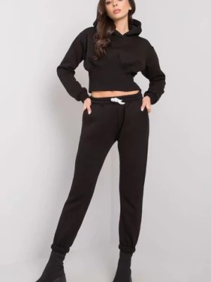 Zdjęcie produktu Czarny komplet dresowy ze spodniami Ambretta Ex Moda