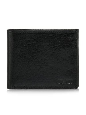 Zdjęcie produktu Czarny skórzany niezapinany portfel męski OCHNIK