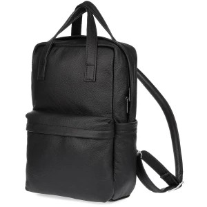 Zdjęcie produktu Czarny skórzany plecak na laptopa duży elegancki pojemny Beltimore czarny Merg