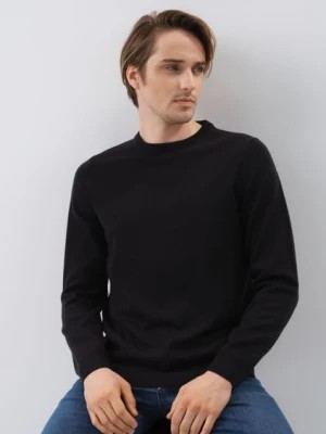 Zdjęcie produktu Czarny wełniany sweter męski OCHNIK