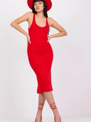Zdjęcie produktu Czerwona dopasowana sukienka San Diego RUE PARIS