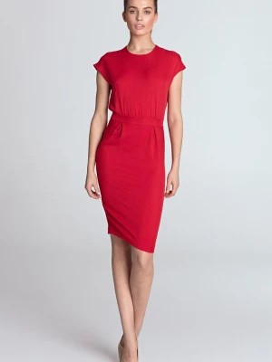 Zdjęcie produktu Czerwona ołówkowa sukienka Merg