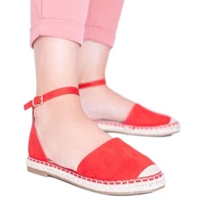 Zdjęcie produktu Czerwone sandały espadryle Chloe Star Inna marka