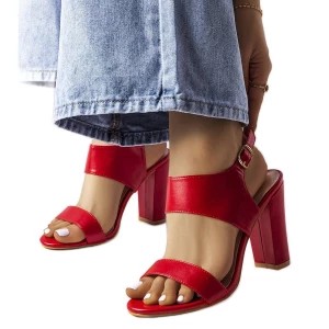 Zdjęcie produktu Czerwone sandały na słupku Rachelle Inna marka