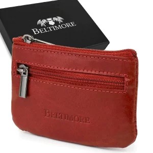 Zdjęcie produktu Czerwone skórzane etui na klucze z pudełkiem Beltimore czerwony Merg