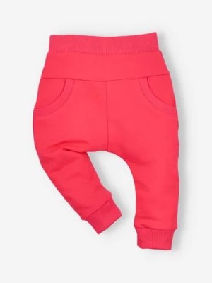 Zdjęcie produktu Czerwone spodnie niemowlęce z bawełny organicznej dla dziewczynki NINI