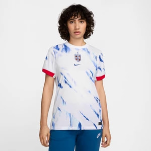 Zdjęcie produktu Damska koszulka piłkarska Nike Dri-FIT Norwegia (drużyna damska) Stadium 2024/25 (wersja wyjazdowa) – replika - Biel
