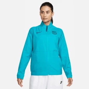 Zdjęcie produktu Damska kurtka piłkarska z tkaniny Nike FC Barcelona (wersja trzecia) - Zieleń