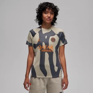 Zdjęcie produktu Damska przedmeczowa koszulka piłkarska Nike Dri-FIT Paris Saint-Germain Academy Pro (wersja trzecia) - Brązowy