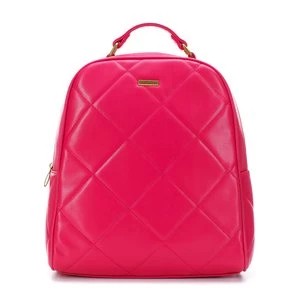 Zdjęcie produktu Damski plecak z geometrycznie pikowanym przodem różowy Wittchen