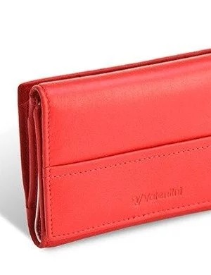 Zdjęcie produktu Damski portfel Valentini Black & Red Diamond 263 czerwony