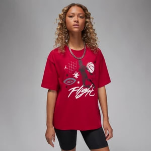 Zdjęcie produktu Damski T-shirt o luźnym kroju Jordan - Czerwony