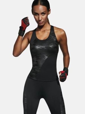 Zdjęcie produktu Damski top sportowy typu bokserka czarny BAS BLEU