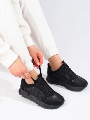 Zdjęcie produktu Damskie buty sportowe sneakersy Potocki czarne Merg