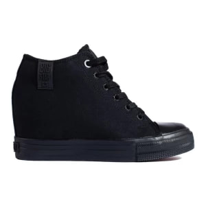 Zdjęcie produktu Damskie czarne sneakersy z ukrytą koturną Big Star LL274034