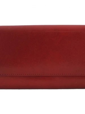 Zdjęcie produktu Damskie portfele skórzane - Barberini's - Czerwony Merg