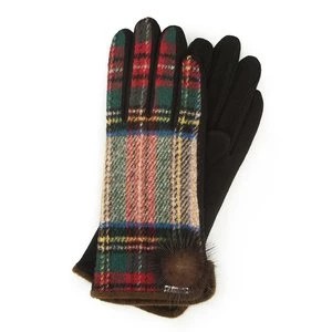 Zdjęcie produktu Damskie rękawiczki w kratę do smartfona Wittchen