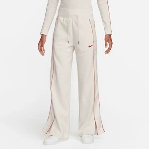 Zdjęcie produktu Damskie spodnie dresowe z wysokim stanem i luźnymi nogawkami Nike Sportswear Phoenix Fleece - Biel