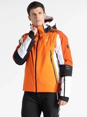Zdjęcie produktu Dare 2b Kurtka narciarska "Speed" w kolorze biało-czarno-pomarańczowym rozmiar: XL