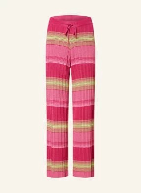 Zdjęcie produktu Darling Harbour Spodnie Z Dzianiny Z Błyszczącą Przędzą pink