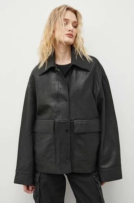 Zdjęcie produktu Day Birger et Mikkelsen kurtka skórzana damska kolor czarny przejściowa