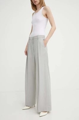 Zdjęcie produktu Day Birger et Mikkelsen spodnie z domieszką wełny kolor szary szerokie high waist