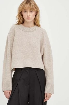 Zdjęcie produktu Day Birger et Mikkelsen sweter wełniany damski kolor beżowy ciepły
