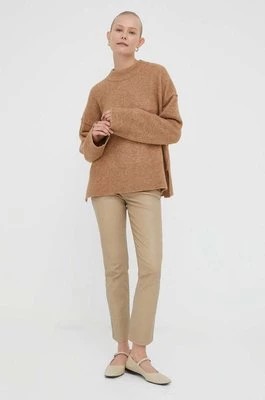 Zdjęcie produktu Day Birger et Mikkelsen sweter wełniany damski kolor brązowy ciepły