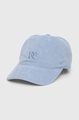Zdjęcie produktu DC czapka z daszkiem sztruksowa Star kolor niebieski gładka ADYHA04196