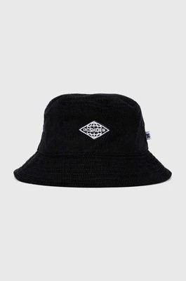 Zdjęcie produktu DC kapelusz sztruksowy kolor czarny bawełniany