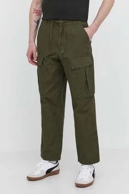 Zdjęcie produktu DC spodnie bawełniane kolor zielony proste ADYNP03077