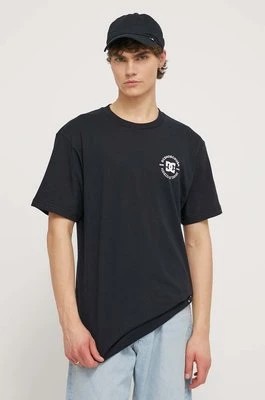 Zdjęcie produktu DC t-shirt bawełniany męski kolor czarny z nadrukiem ADYZT05375